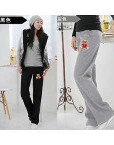 Comfortable Maternity Sport Pants (Black / Grey)